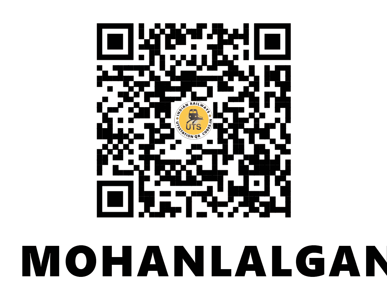 UTS QR Code for MOHANLALGANJ - MLJ - NR (UTTAR PRADESH)